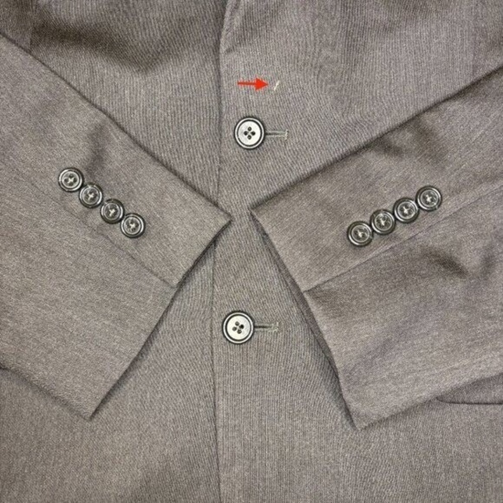 Jos A Bank Signature Collection Mens 40R 100% Wool Blazer Sport Jacket Black - Picture 13 of 14